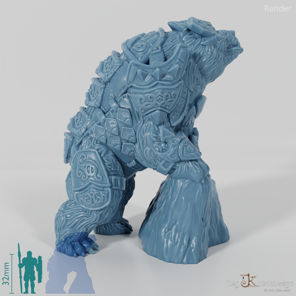 Armored war polar bear