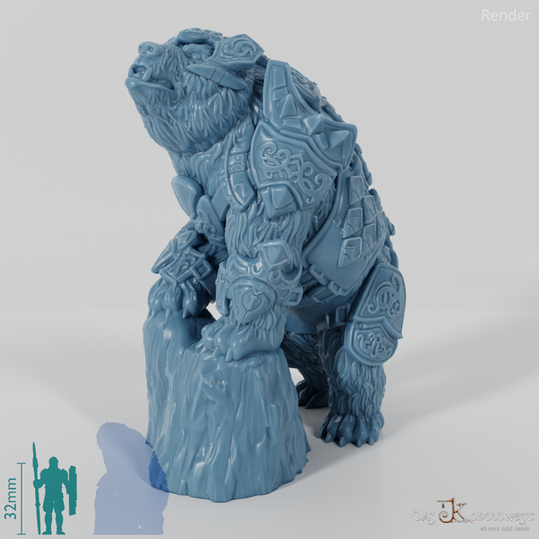 Armored war polar bear