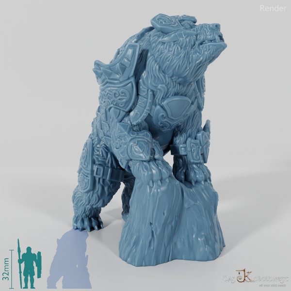 Armored war polar bear