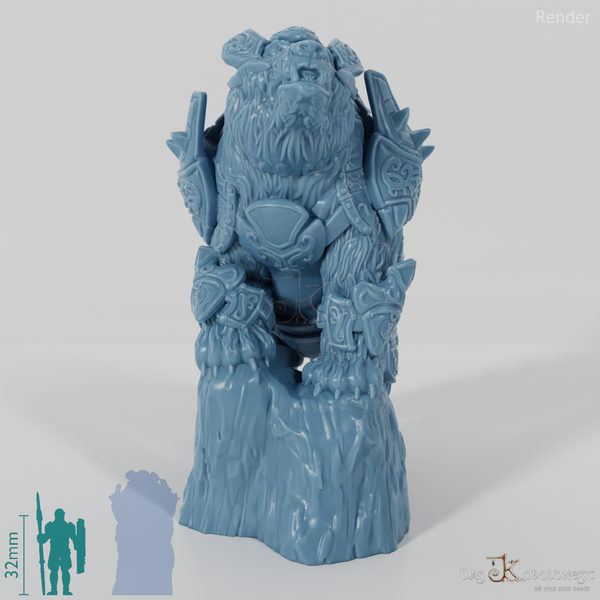 Armored war polar bear