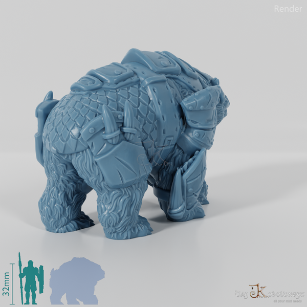 Armored war polar bear