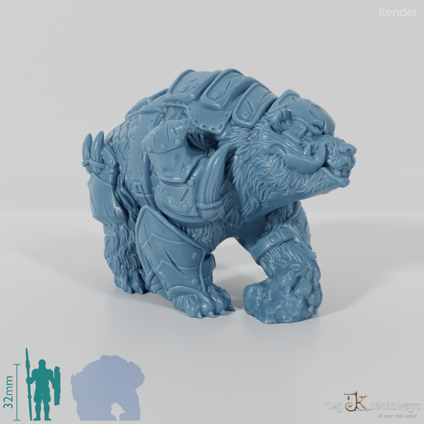 Armored war polar bear