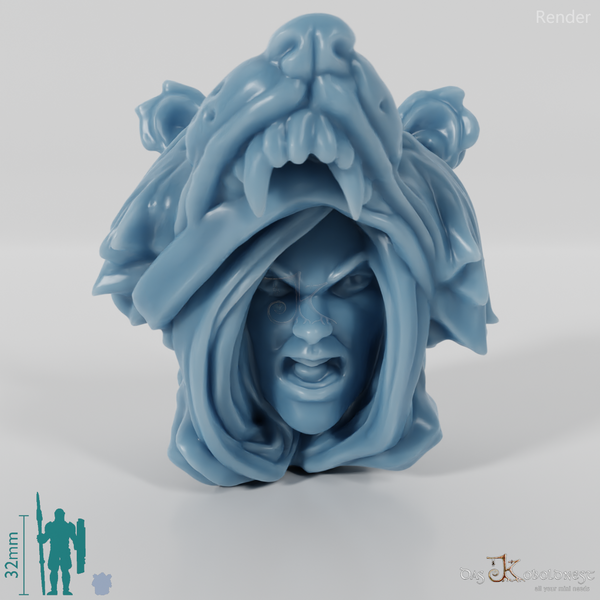 Frauenkopf - Bärenkopf (Wütend)