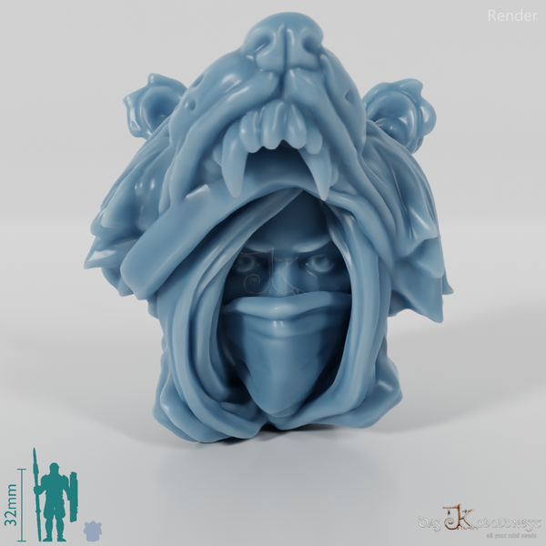 Frauenkopf - Bärenkopf (Maske)