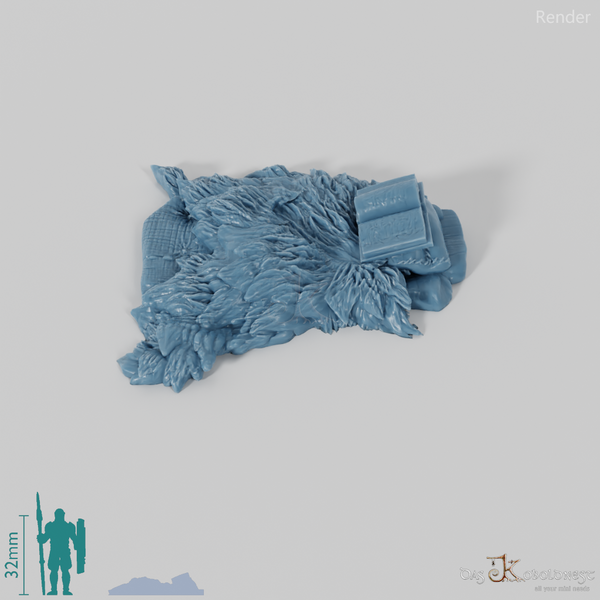 Schlafstätte - Lager mit Felldecke 04