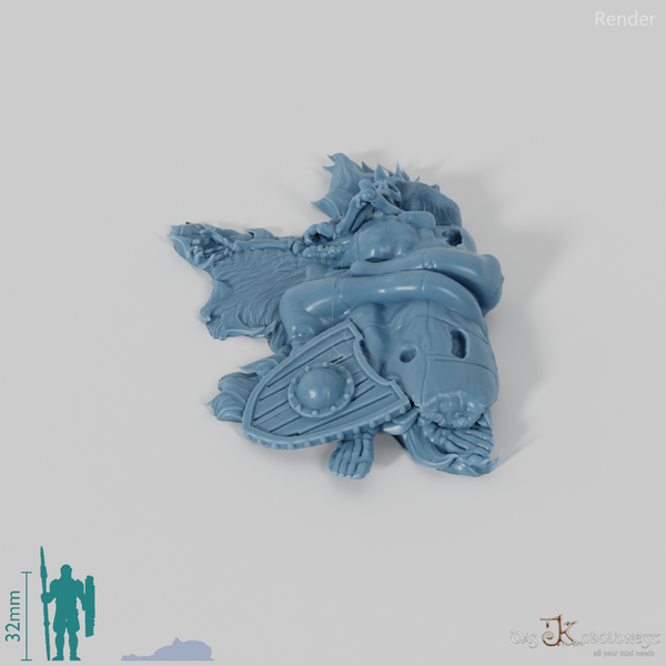 Schlafstätte - Lager mit Skelett