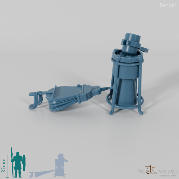 Bell foundry - forging furnace with bellows