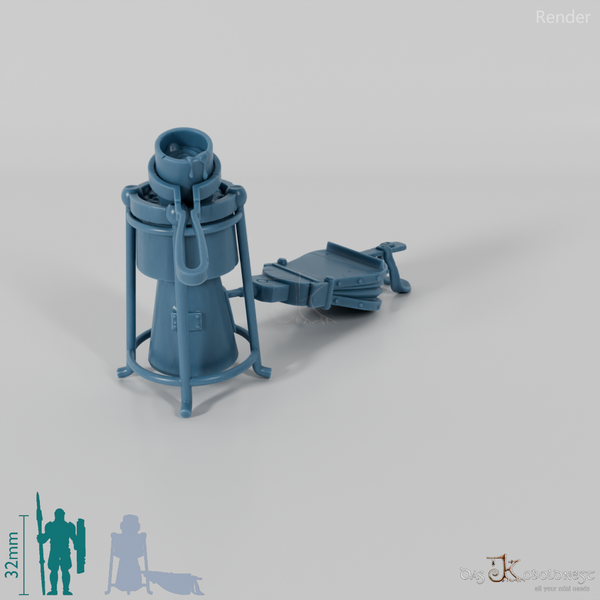 Bell foundry - forging furnace with bellows