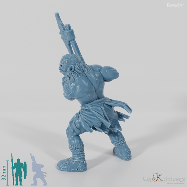 Nordic berserker with two-handed axe