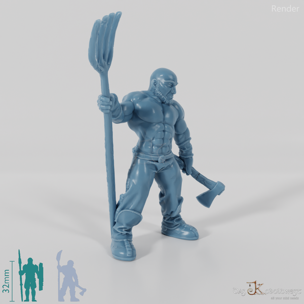 Nordischer Schmied, bewaffnet 1