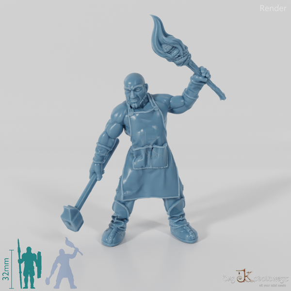 Nordischer Schmied, bewaffnet 2