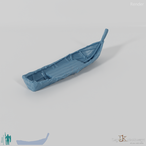 Boot aus Tierhäuten