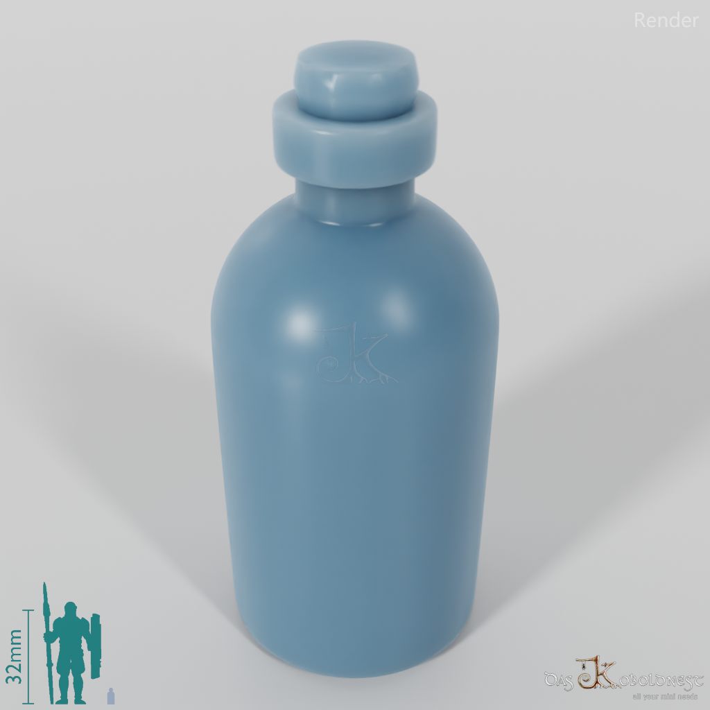 Bottle - Small, cylindrical bottle