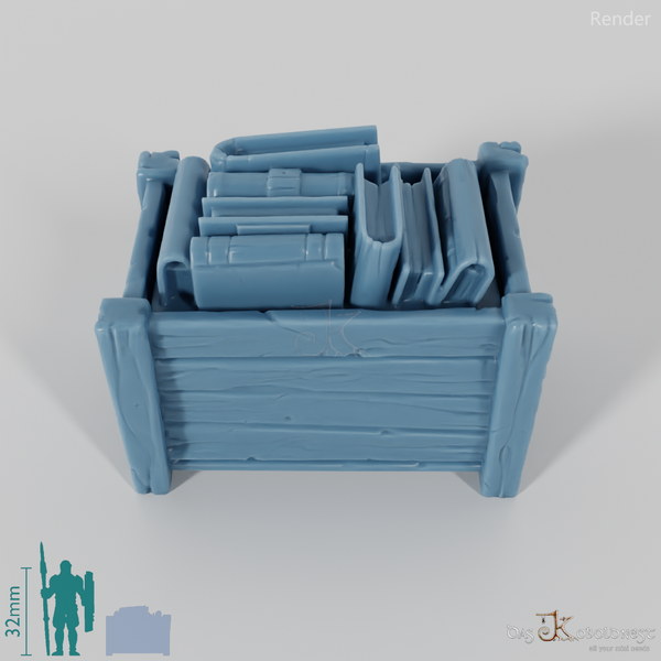 Box - Large transport box with books 01