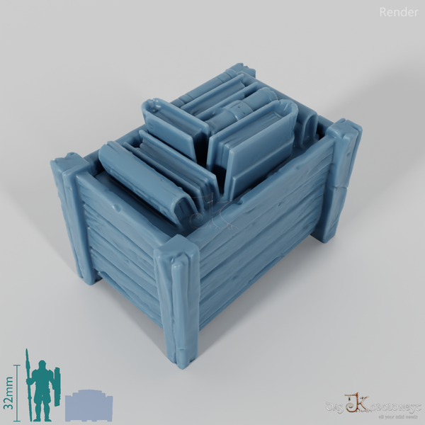 Box - Large transport box with books 01