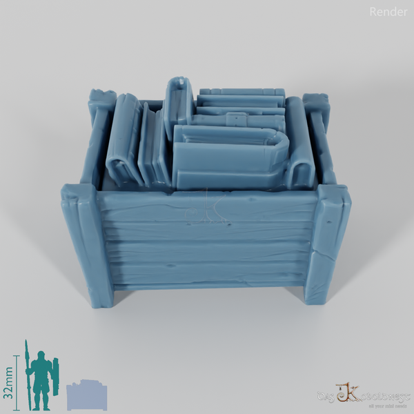 Box - Large transport box with books 01