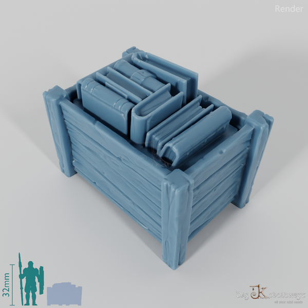 Box - Large transport box with books 01