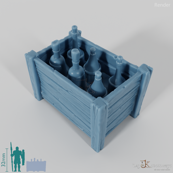 Kiste - Große Transportkiste mit Flaschen 01