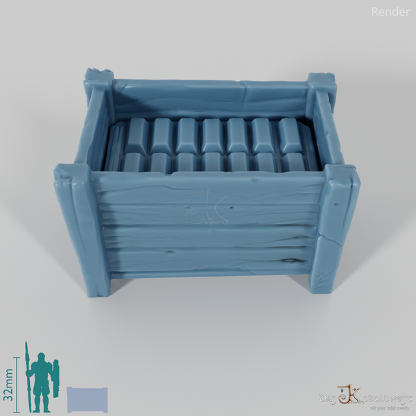 Crate - Large transport crate with gold bars