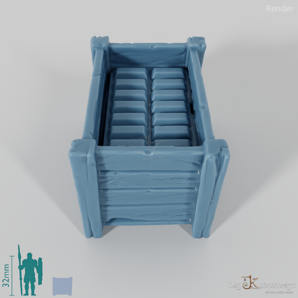 Crate - Large transport crate with gold bars