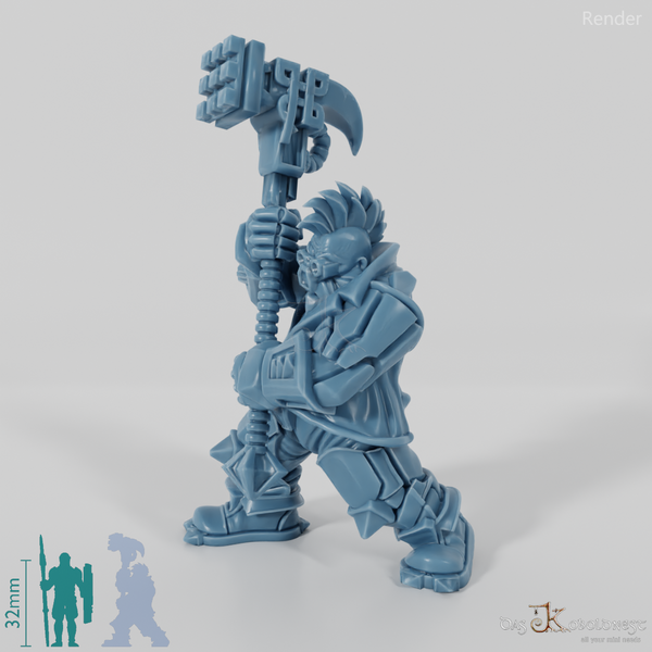 Khazaroth Empire - Brawler with Hammer 03