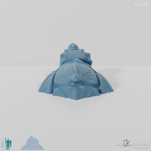 Auftauchende Drachenschildkröte