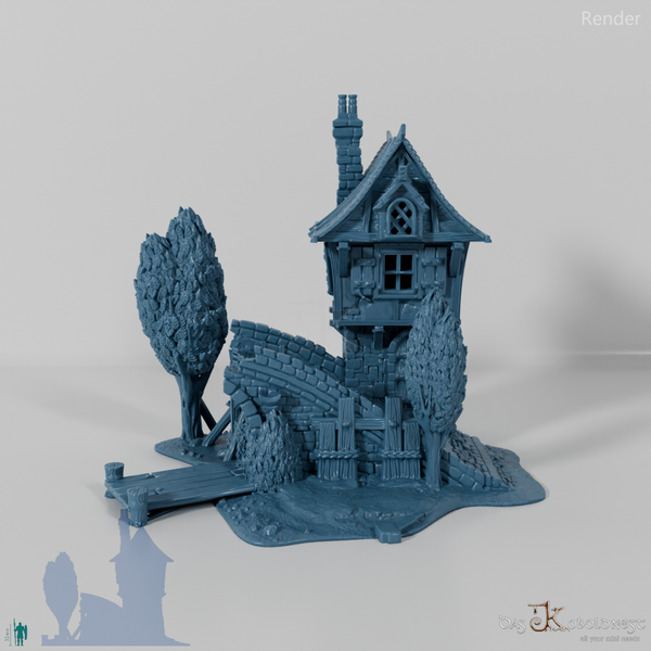 Medieval Town - Broken Bridge House