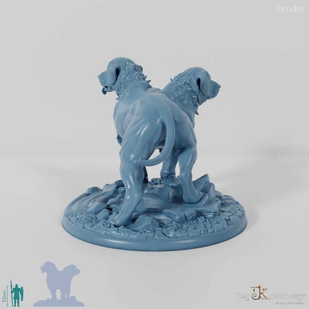 Figurine Cerberus Bleu Doré Warcraft - Jouet Action Résine, Mâchoire Mobile, Cadeau Enfant Collection - 11