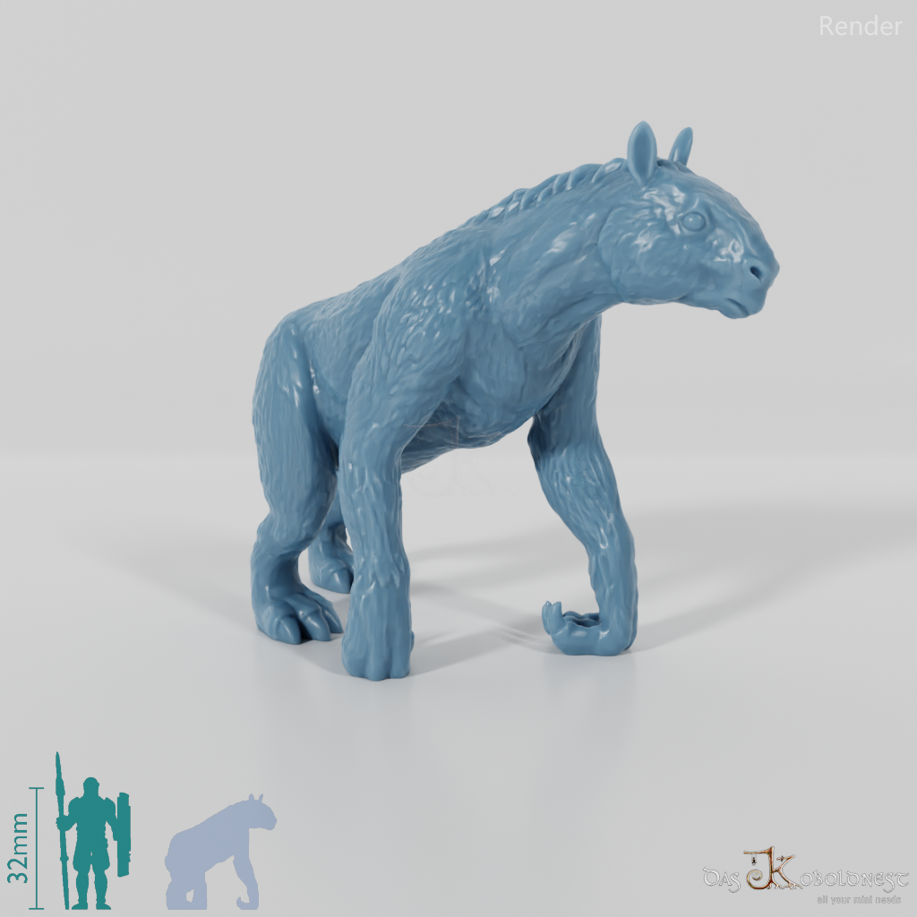 Chalicotherium 03 (Juvenile) - StoneAxe Miniatures