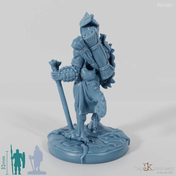 Xuchatla, Lizardfolk Rogue with Blowpipe (Pose 1)