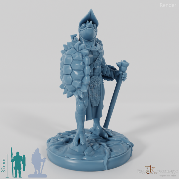 Xuchatla, Lizardfolk Rogue with Blowpipe (Pose 1)