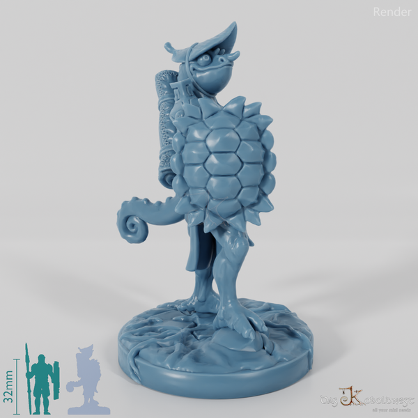 Xuchatla, Lizardfolk Rogue with Dagger (Pose 1)