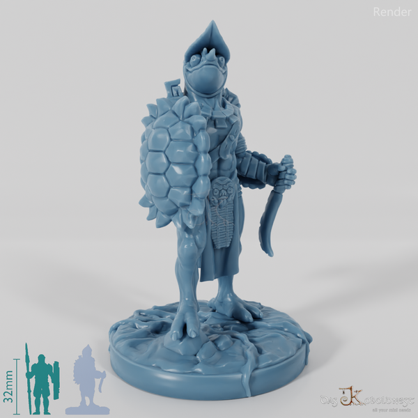 Xuchatla, Lizardfolk Rogue with Dagger (Pose 1)