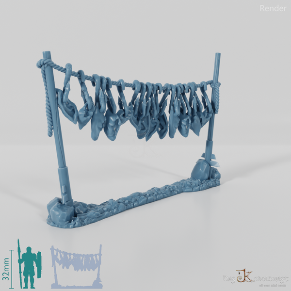 Clothesline with orc ears