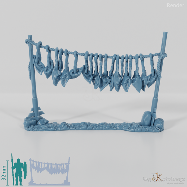 Clothesline with orc ears