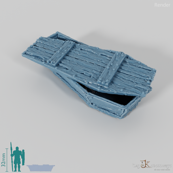 Sarg - Grober Holzsarg A4