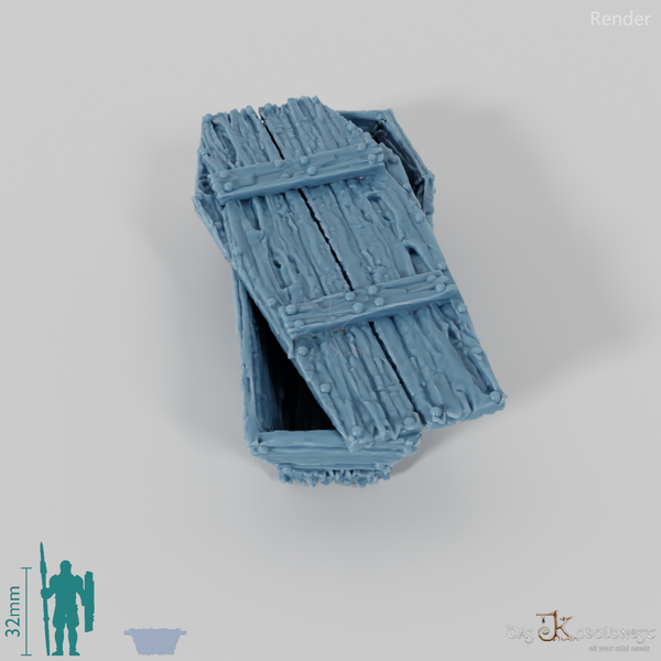 Sarg - Grober Holzsarg A4