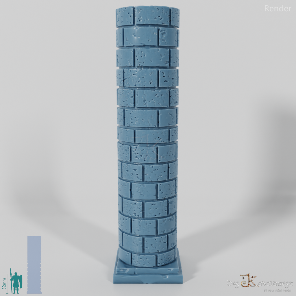 Column - Brick Column Round 01