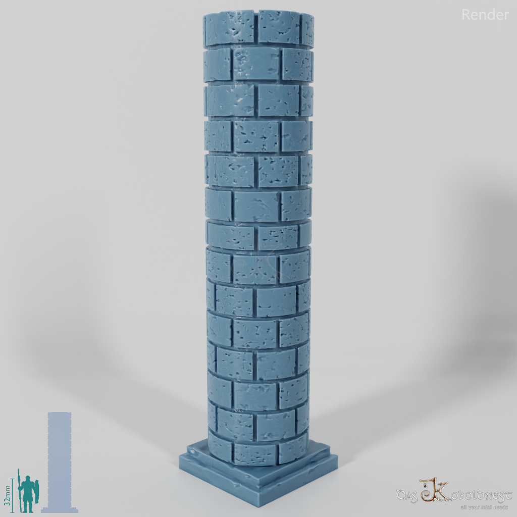 Column - Brick Column Round 01