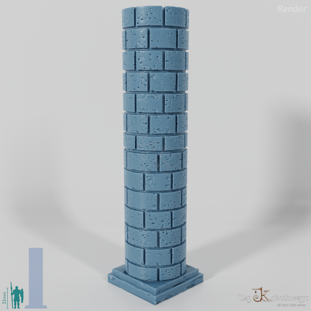 Column - Brick Column Round 01