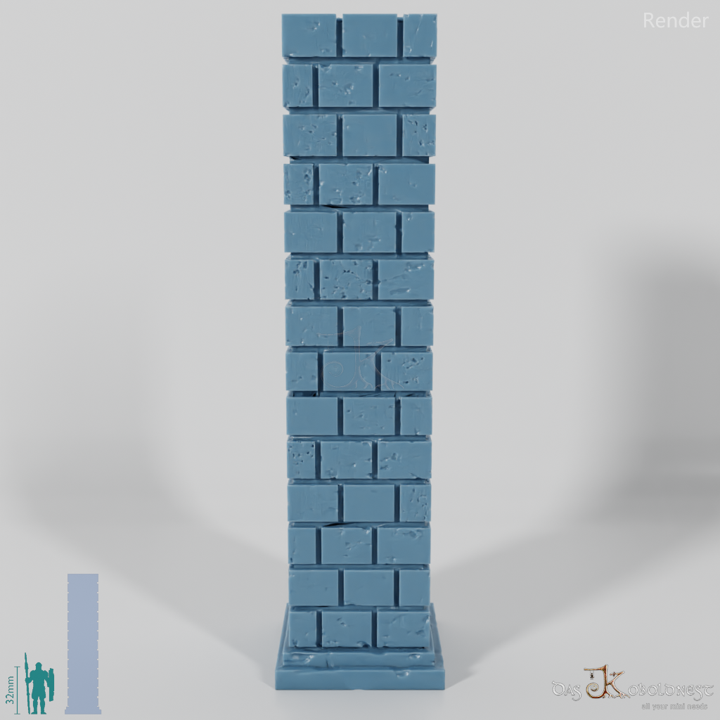 Column - Brick Column Square 01