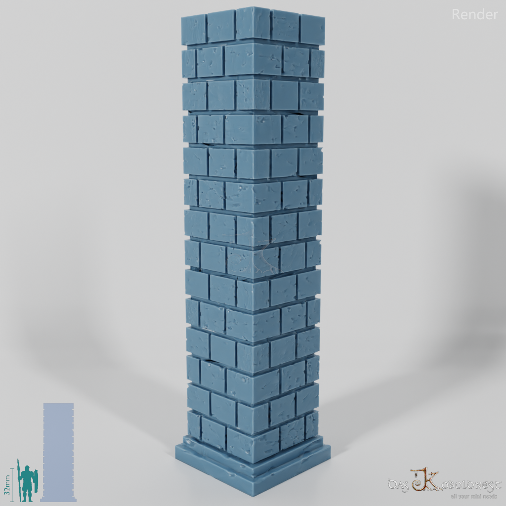 Column - Brick Column Square 01