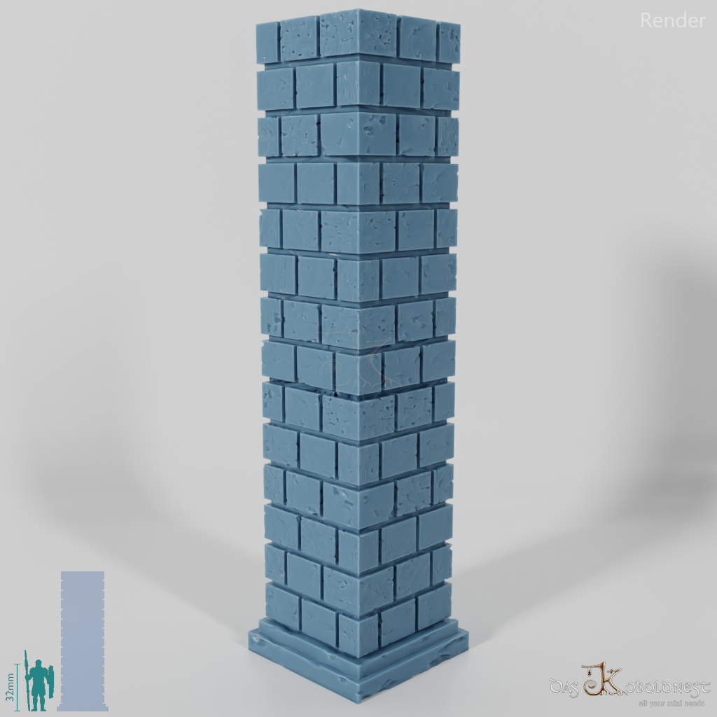 Column - Brick Column Square 01