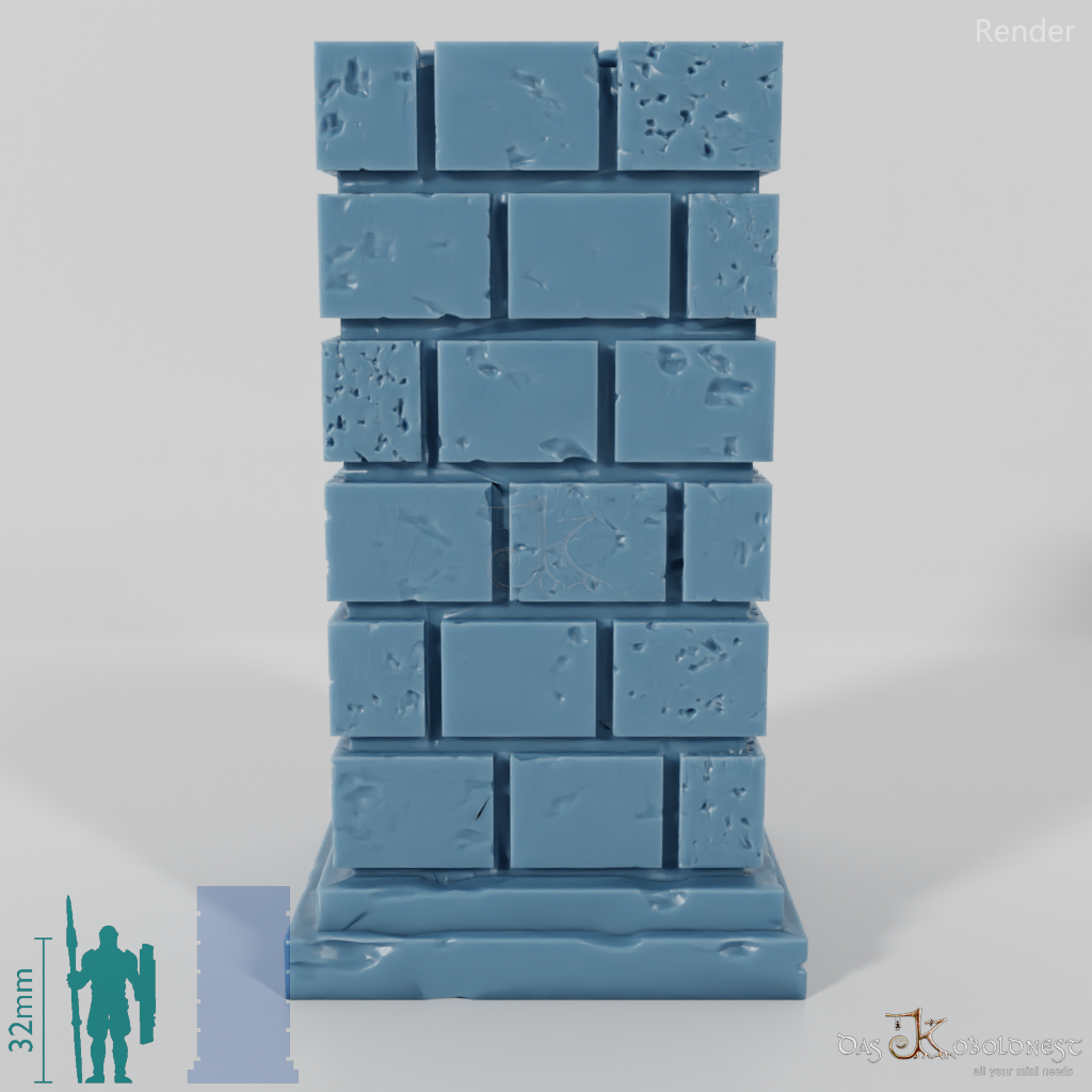 Column - Brick Column Square 02