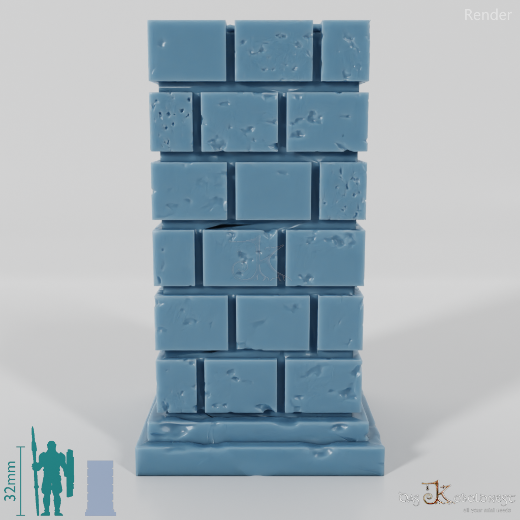 Column - Brick Column Square 04