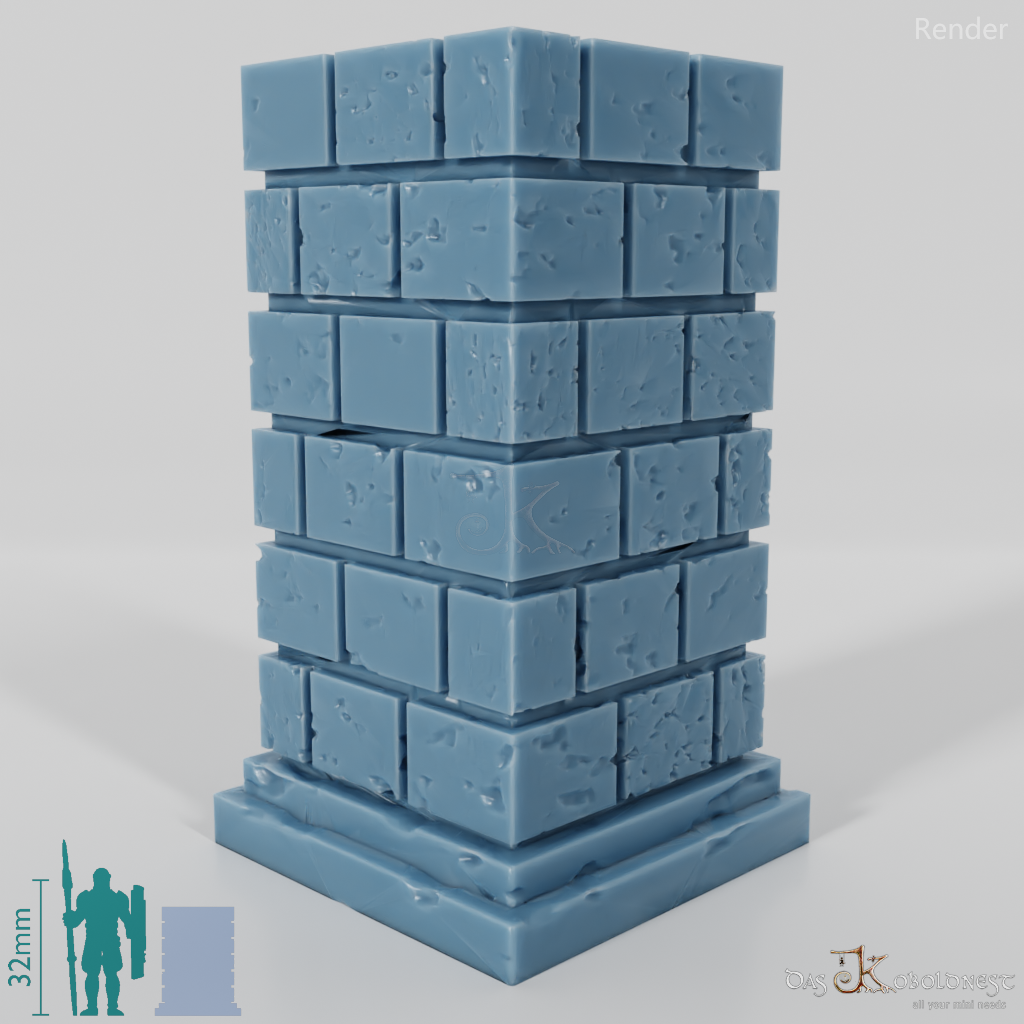 Column - Brick Column Square 04