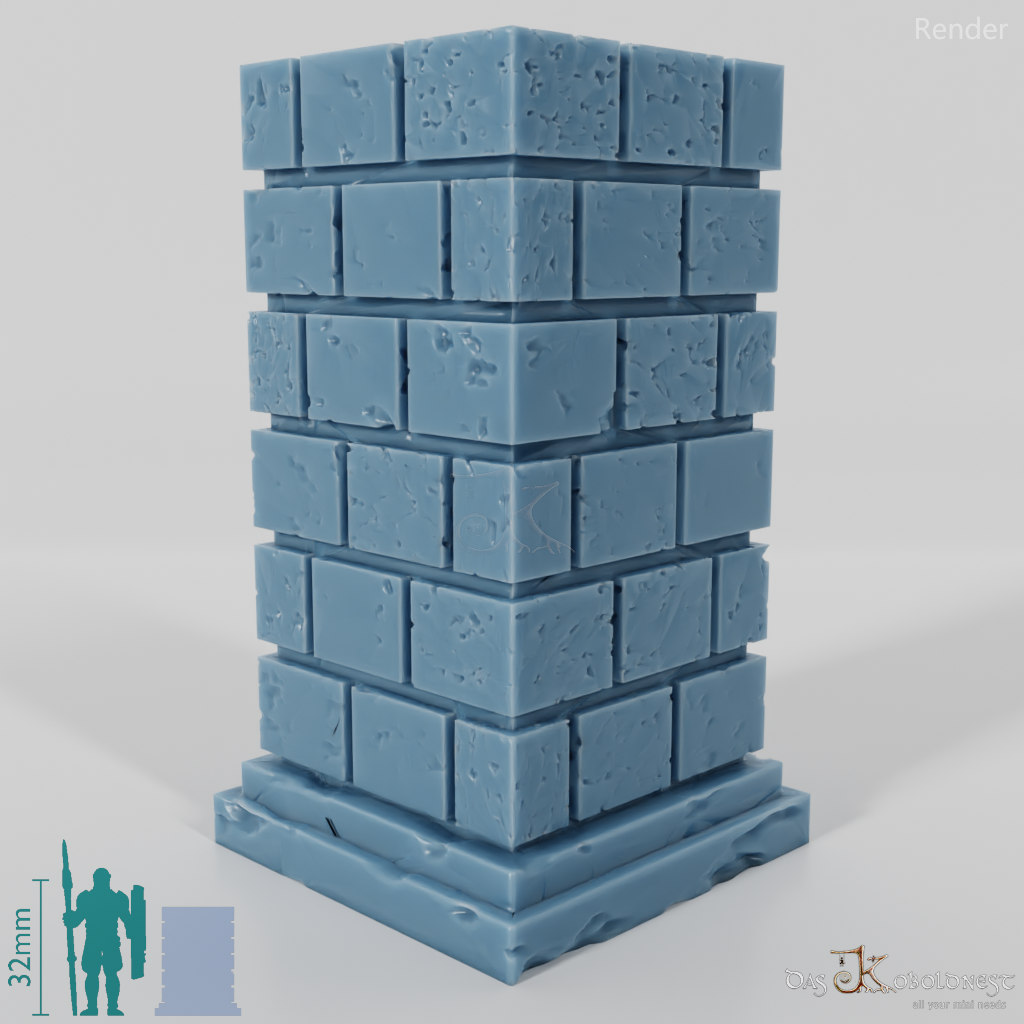 Column - Brick Column Square 04