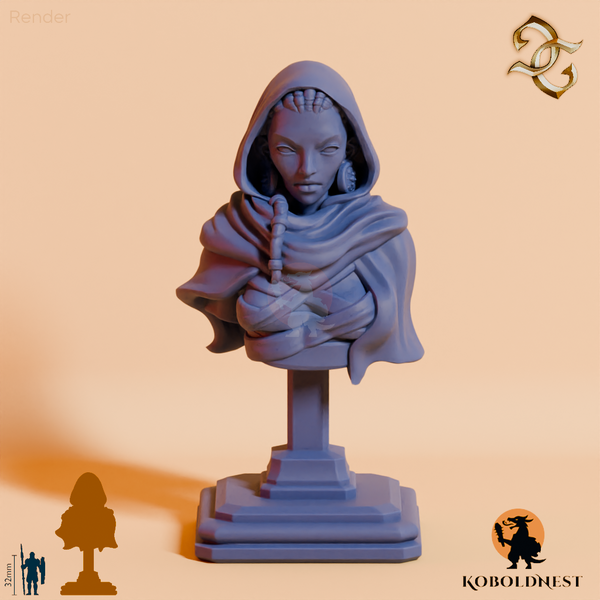 Büste - Cora Wingate, Wüstenschamanin