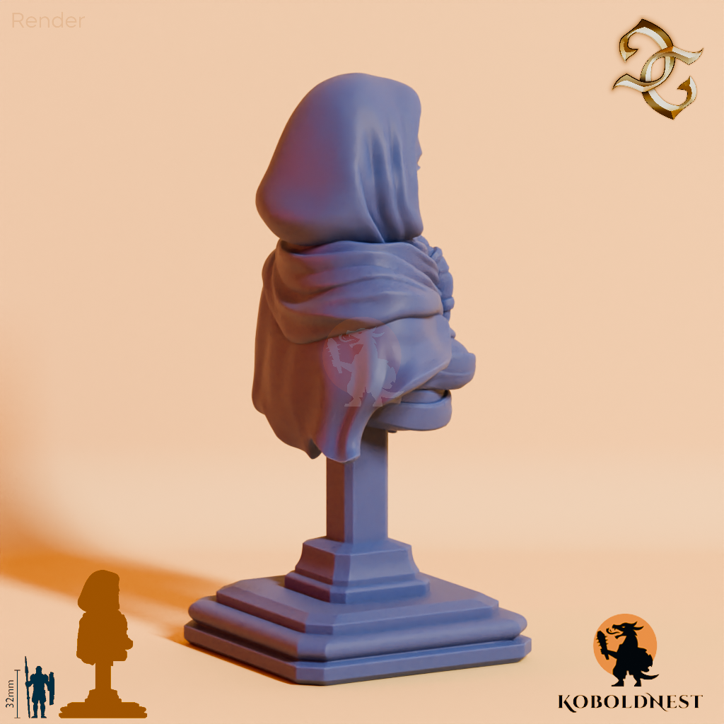 Büste - Cora Wingate, Wüstenschamanin