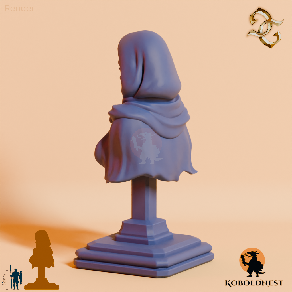 Büste - Cora Wingate, Wüstenschamanin